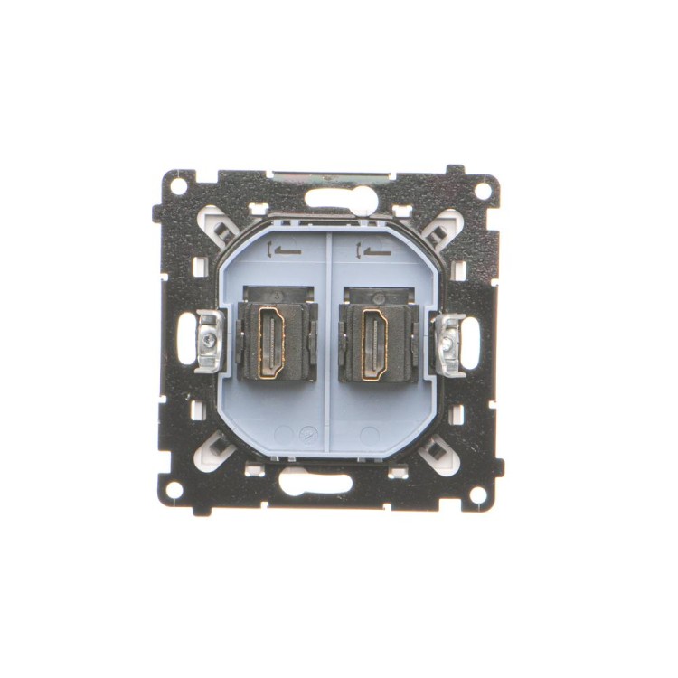 Gniazdo HDMI podwójne Simon 55 TGHDMI2.01/111 Kontakt-Simon biały mat