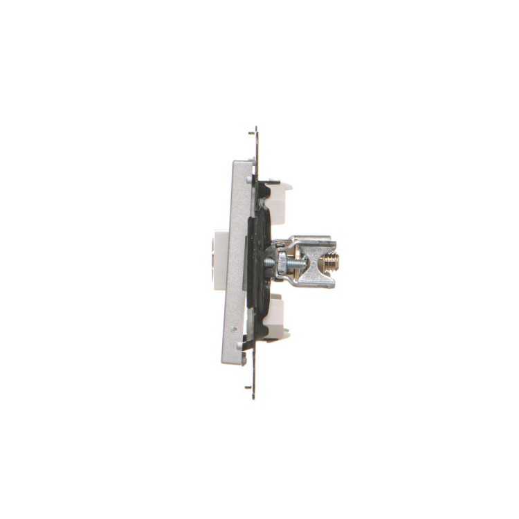 Gniazdo ekwipotencjalne podwójne Simon 55 TGEK2.01/143 Kontakt-Simon aluminium mat