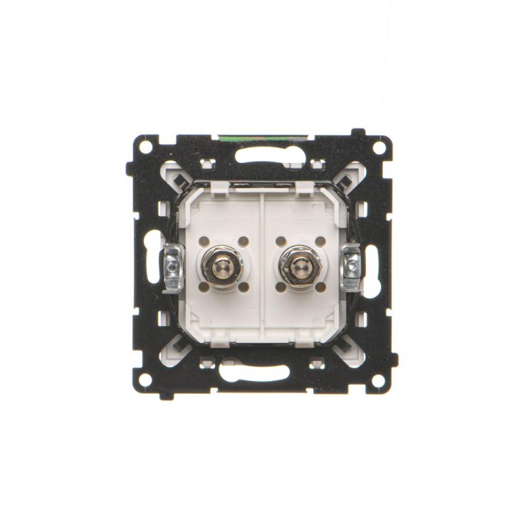 Gniazdo ekwipotencjalne podwójne Simon 55 TGEK2.01/143 Kontakt-Simon aluminium mat