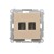 Gniazdo HDMI podwójne Simon 55 TGHDMI2.01/144 Kontakt-Simon szampański mat