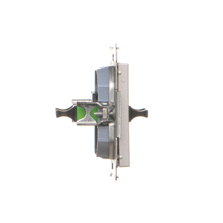Gniazdo światłowodowe / optyczne podwójne Simon 55 TGS2.01/143 Kontakt-Simon aluminium mat