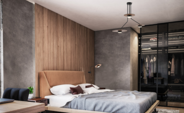 Lampa sufitowa wisząca Loft PLAFON DISK III 7644 NOWODVORSKI Lighting 3xGX53 nowoczesna oświetleniowa zwis Industrialna żyrandol drewno drewniana czarna czarny metal Inspiracje Premium
