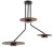 Lampa sufitowa wisząca Loft PLAFON DISK III 7644 NOWODVORSKI Lighting 3xGX53 nowoczesna oświetleniowa zwis Industrialna żyrandol drewno drewniana czarna czarny metal Inspiracje Premium