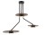 Lampa sufitowa wisząca Loft PLAFON DISK III 7644 NOWODVORSKI Lighting 3xGX53 nowoczesna oświetleniowa zwis Industrialna żyrandol drewno drewniana czarna czarny metal Inspiracje Premium