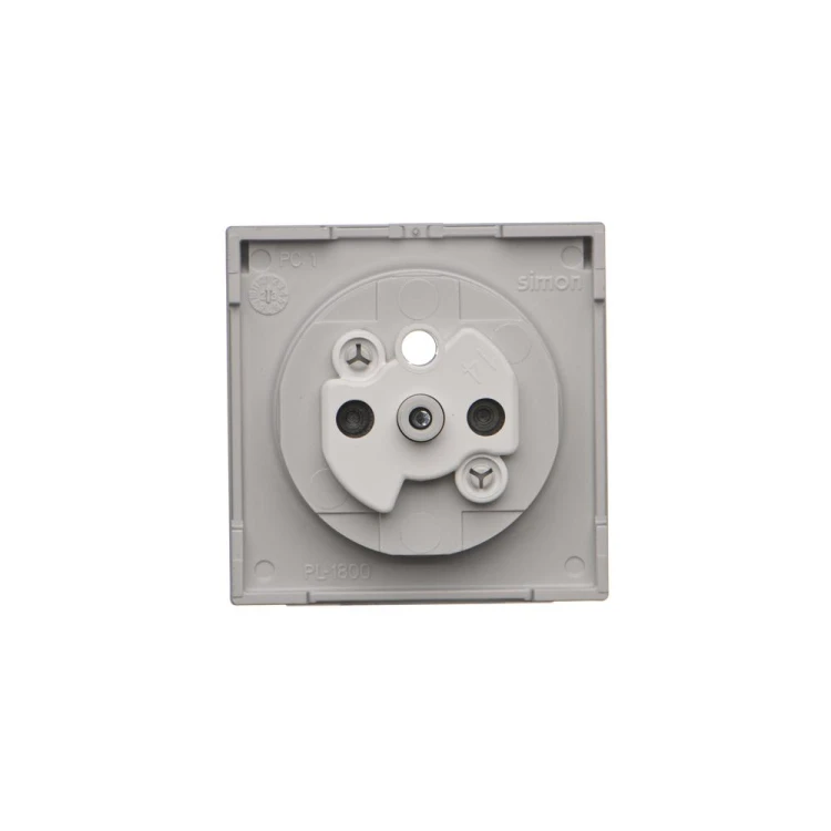 Pokrywa do gniazda wtyczkowego z uziemieniem - do wersji IP44- klapka w kolorze transparentnym Simon 55 TGZ1BUZP/143A Kontakt-Simon aluminium mat