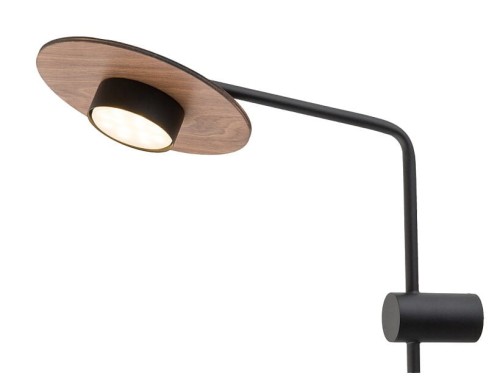 Lampa ścienna kinkiet Loft KINKIET DISK I 7645 NOWODVORSKI Lighting GX53 nowoczesna oświetleniowa Industrialna drewno drewniana czarna czarny metal Inspiracje Premium