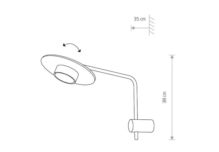 Lampa ścienna kinkiet Loft KINKIET DISK I 7645 NOWODVORSKI Lighting GX53 nowoczesna oświetleniowa Industrialna drewno drewniana czarna czarny metal Inspiracje Premium