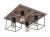 Lampa sufitowa Loft COBA ANTIQUE IV 9044 NOWODVORSKI Lighting 4xE27 nowoczesna oświetleniowa Industrialna żyrandol drewno drewniana metal Inspiracje Premium