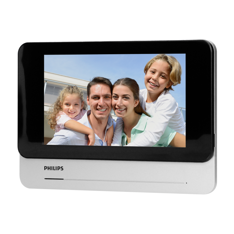 Monitor Philips WelcomeEye AddTouch 531137 Philips do rozbudowy zestawów z serii WelcomeEye Touch 7" ekran wideodomofon LCD dzwonek przewodowy bezsłuchawkowy sterowanie furtką i bramą dotykowy