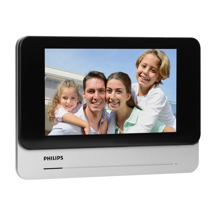 Monitor Philips WelcomeEye AddTouch 531137 Philips do rozbudowy zestawów z serii WelcomeEye Touch 7" ekran wideodomofon LCD dzwonek przewodowy bezsłuchawkowy sterowanie furtką i bramą dotykowy