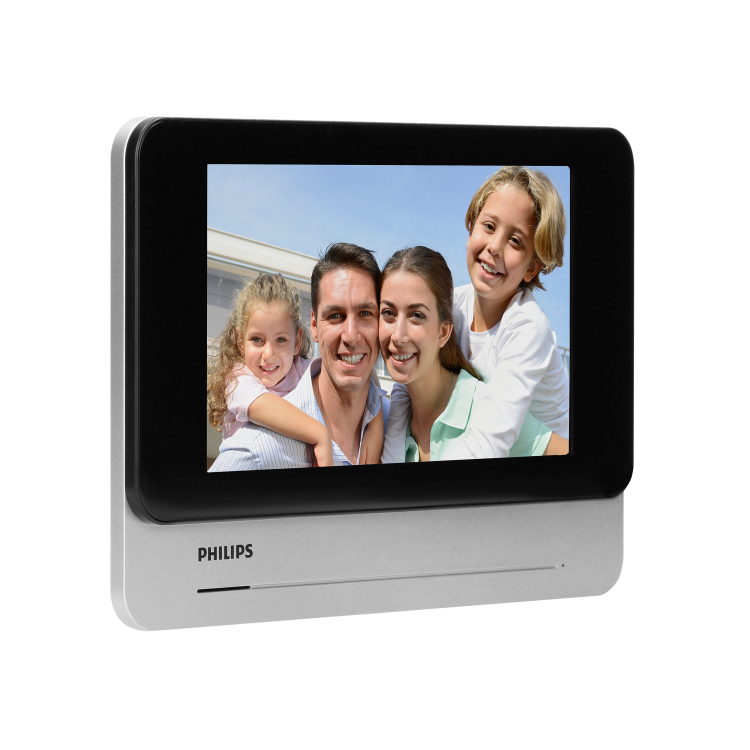 Monitor Philips WelcomeEye AddTouch 531137 Philips do rozbudowy zestawów z serii WelcomeEye Touch 7" ekran wideodomofon LCD dzwonek przewodowy bezsłuchawkowy sterowanie furtką i bramą dotykowy