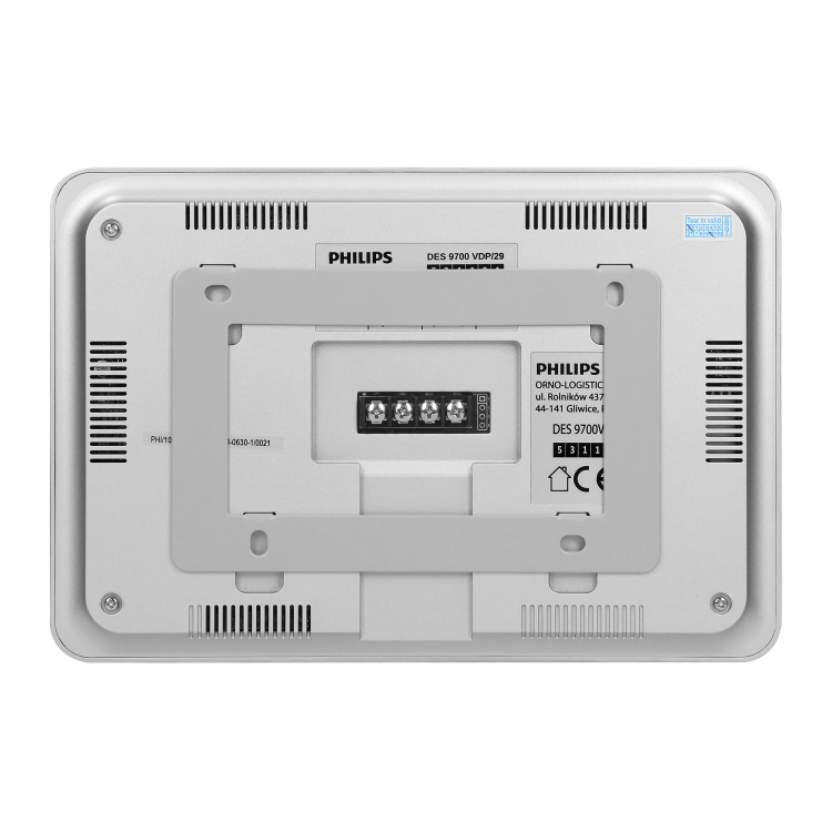 Monitor Philips WelcomeEye AddTouch 531137 Philips do rozbudowy zestawów z serii WelcomeEye Touch 7" ekran wideodomofon LCD dzwonek przewodowy bezsłuchawkowy sterowanie furtką i bramą dotykowy