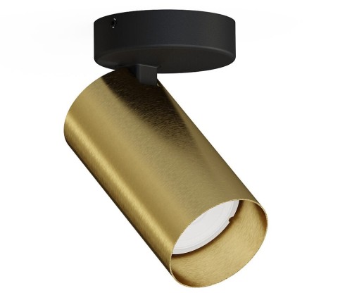 Lampa sufitowa natynkowa Loft MONO I SOLID BRASS 7778 NOWODVORSKI Lighting 1x GU10 7 cm Spot oświetleniowa Industrialna nowoczesna ścienna kinkiet ścienno-sufitowa mosiądz złota Inspiracje Premium