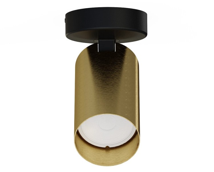 Lampa sufitowa natynkowa Loft MONO I SOLID BRASS 7778 NOWODVORSKI Lighting 1x GU10 7 cm Spot oświetleniowa Industrialna nowoczesna ścienna kinkiet ścienno-sufitowa mosiądz złota Inspiracje Premium