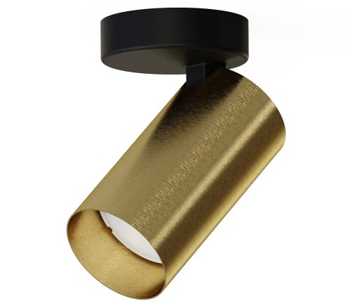 Lampa sufitowa natynkowa Loft MONO I SOLID BRASS 7778 NOWODVORSKI Lighting 1x GU10 7 cm Spot oświetleniowa Industrialna nowoczesna ścienna kinkiet ścienno-sufitowa mosiądz złota Inspiracje Premium