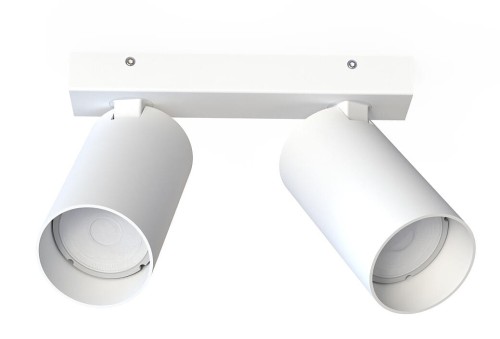 Lampa sufitowa listwa szyna natynkowa MONO II WHITE 7810 NOWODVORSKI Lighting 2xGU10 17 cm Spot oświetleniowa Industrialna nowoczesna ścienna kinkiet ścienno-sufitowa metal biała nawierzchniowa jak szynoprzewód Inspiracje Premium