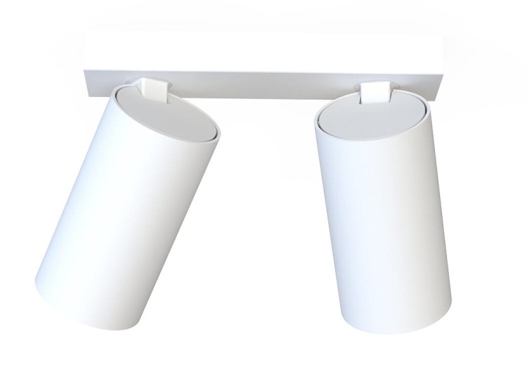 Lampa sufitowa listwa szyna natynkowa MONO II WHITE 7810 NOWODVORSKI Lighting 2xGU10 17 cm Spot oświetleniowa Industrialna nowoczesna ścienna kinkiet ścienno-sufitowa metal biała nawierzchniowa jak szynoprzewód Inspiracje Premium
