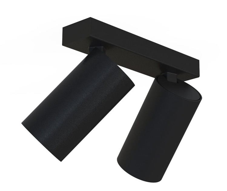 Lampa sufitowa listwa szyna natynkowa MONO II BLACK 7841 NOWODVORSKI Lighting 2xGU10 17 cm Spot oświetleniowa Industrialna nowoczesna ścienna kinkiet ścienno-sufitowa metal czarna nawierzchniowa jak szynoprzewód Inspiracje Premium