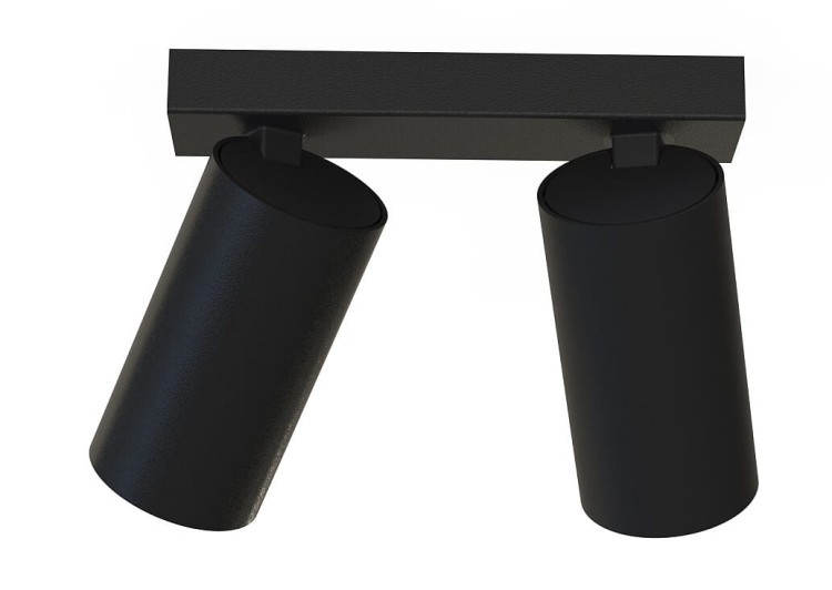 Lampa sufitowa listwa szyna natynkowa MONO II BLACK/GOLD 7766 NOWODVORSKI Lighting 2xGU10 17 cm Spot oświetleniowa Industrialna nowoczesna ścienna kinkiet ścienno-sufitowa metal czarna złota czarno-złota nawierzchniowa jak szynoprzewód Inspiracje Premium