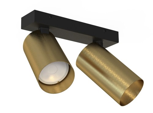 Lampa sufitowa listwa szyna natynkowa MONO II SOLID BRASS 7782 NOWODVORSKI Lighting 2xGU10 17 cm Spot oświetleniowa Industrialna nowoczesna ścienna kinkiet ścienno-sufitowa mosiądz złota nawierzchniowa jak szynoprzewód Inspiracje Premium