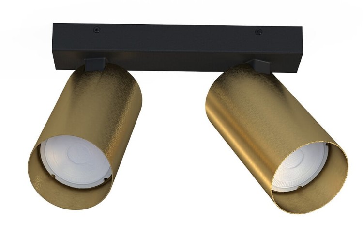 Lampa sufitowa listwa szyna natynkowa MONO II SOLID BRASS 7782 NOWODVORSKI Lighting 2xGU10 17 cm Spot oświetleniowa Industrialna nowoczesna ścienna kinkiet ścienno-sufitowa mosiądz złota nawierzchniowa jak szynoprzewód Inspiracje Premium