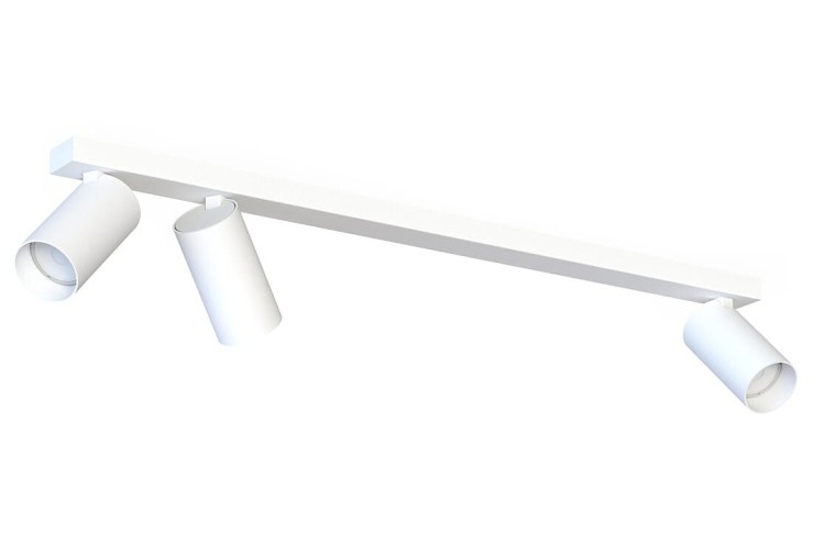 Lampa sufitowa listwa szyna natynkowa MONO III WHITE 7811 NOWODVORSKI Lighting 3xGU10 70cm Spot oświetleniowa Industrialna nowoczesna biała nawierzchniowa jak szynoprzewód Inspiracje Premium
