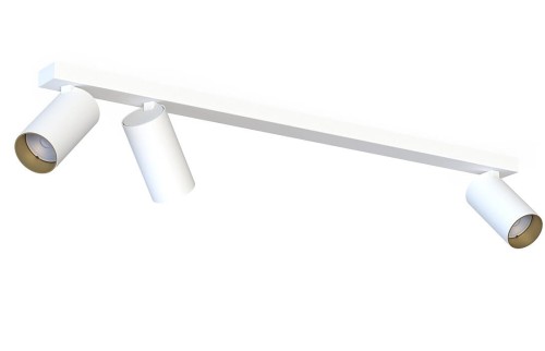 Lampa sufitowa listwa szyna natynkowa MONO III WHITE/GOLD 7775 NOWODVORSKI Lighting 3xGU10 70cm Spot oświetleniowa Industrialna nowoczesna biało-złota biała nawierzchniowa jak szynoprzewód Inspiracje Premium