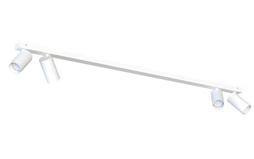 Lampa sufitowa listwa szyna natynkowa MONO IV WHITE 7812 NOWODVORSKI Lighting 4xGU10 118cm Spot oświetleniowa Industrialna nowoczesna biała nawierzchniowa jak szynoprzewód Inspiracje Premium