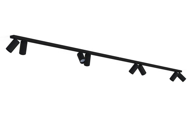 Lampa sufitowa listwa szyna natynkowa MONO VIII 2x150 BLACK 7720 NOWODVORSKI Lighting 8xGU10 300cm Spot oświetleniowa Industrialna nowoczesna czarna nawierzchniowa jak szynoprzewód Inspiracje Premium