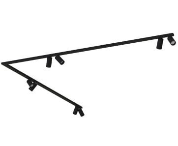 Lampa sufitowa listwa szyna natynkowa MONO CORNER VIII 2x200 BLACK 7723 NOWODVORSKI Lighting 8xGU10 Spot oświetleniowa Industrialna nowoczesna czarna metal nawierzchniowa jak szynoprzewód Inspiracje Premium