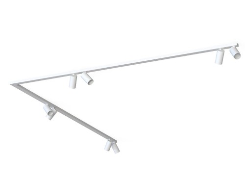 Lampa sufitowa listwa szyna natynkowa MONO CORNER VIII 2x200 WHITE 7753 NOWODVORSKI Lighting 8xGU10 Spot oświetleniowa Industrialna nowoczesna biała metal nawierzchniowa jak szynoprzewód Inspiracje Premium