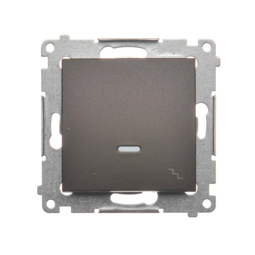 Łącznik schodowy z podświetleniem LED Simon 54 DW6L.01/46 Kontakt-Simon brąz mat, metalizowany