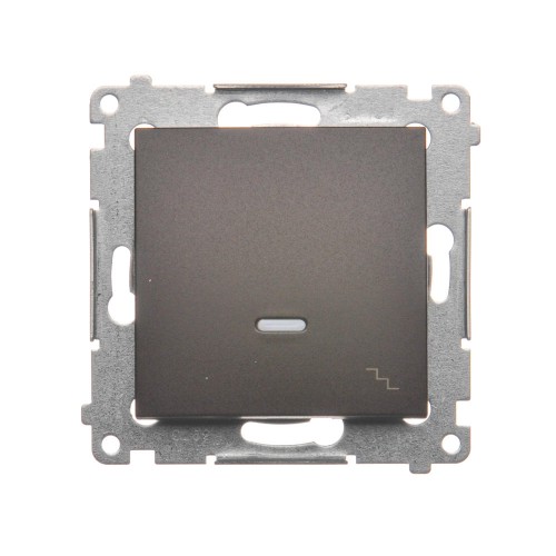 Łącznik schodowy z podświetleniem LED Simon 54 DW6L.01/46 Kontakt-Simon brąz mat, metalizowany