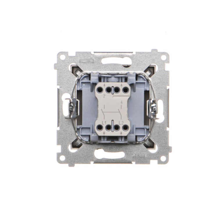 Łącznik dwubiegunowy Simon 54 DW2.01/46 Kontakt-Simon brąz mat, metalizowany