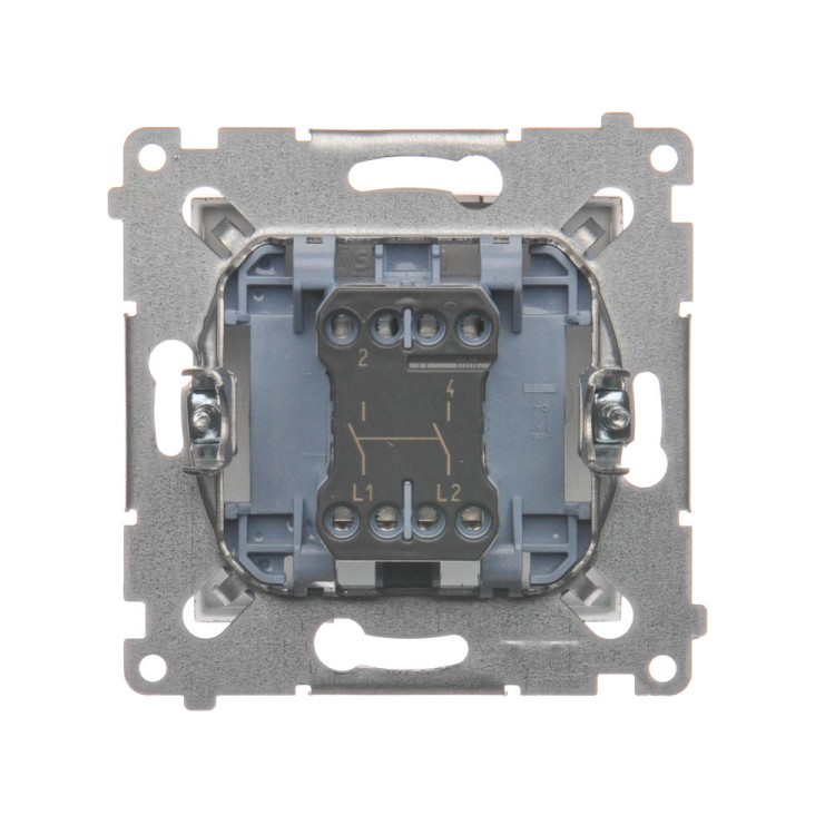 Łącznik dwubiegunowy Simon 54 DW2A.01/46 Kontakt-Simon brąz mat, metalizowany