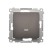 Przycisk pojedynczy zwierny bez piktogramu z podświetleniem LED Simon 54 DP1L.01/46 Kontakt-Simon brąz mat, metalizowany