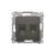 Gniazdo komputerowe RJ45 kategoria 5e + telefoniczne RJ12 Simon 54 D5T.01/46 Kontakt-Simon brąz mat, metalizowany
