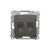 Gniazdo komputerowe RJ45 kategoria 5e + telefoniczne RJ12 Simon 54 D5T.01/46 Kontakt-Simon brąz mat, metalizowany