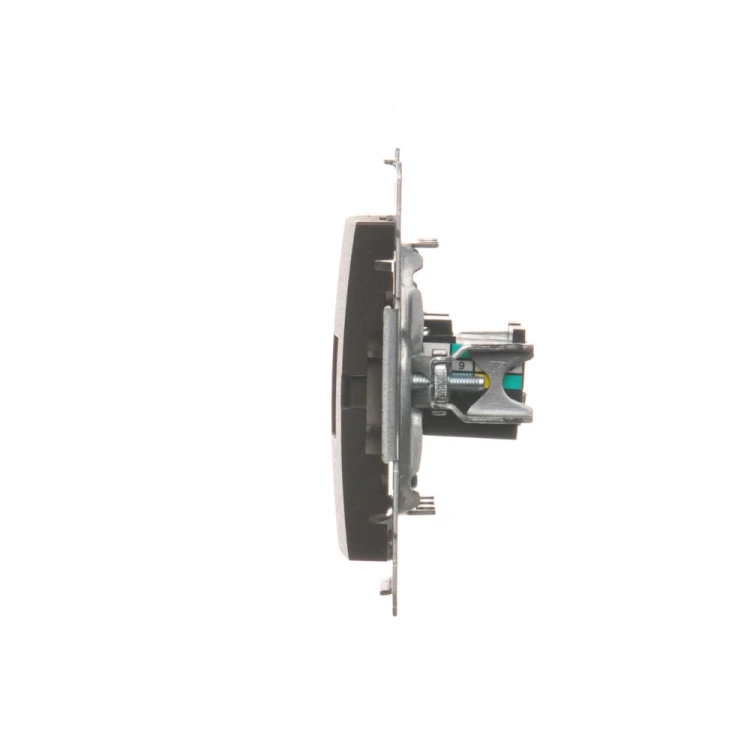 Gniazdo komputerowe RJ45 kategoria 5e + telefoniczne RJ12 Simon 54 D5T.01/46 Kontakt-Simon brąz mat, metalizowany