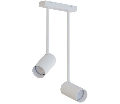 Lampa sufitowa natynkowa Loft MONO LONG II WHITE 7726 NOWODVORSKI Lighting 2xGU10 Spot oświetleniowa zwis Industrialna nowoczesna metal biała biały Inspiracje Premium