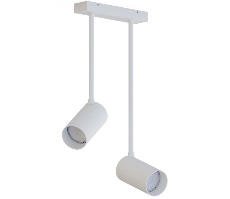 Lampa sufitowa natynkowa Loft MONO LONG II WHITE 7726 NOWODVORSKI Lighting 2xGU10 Spot oświetleniowa zwis Industrialna nowoczesna metal biała biały Inspiracje Premium