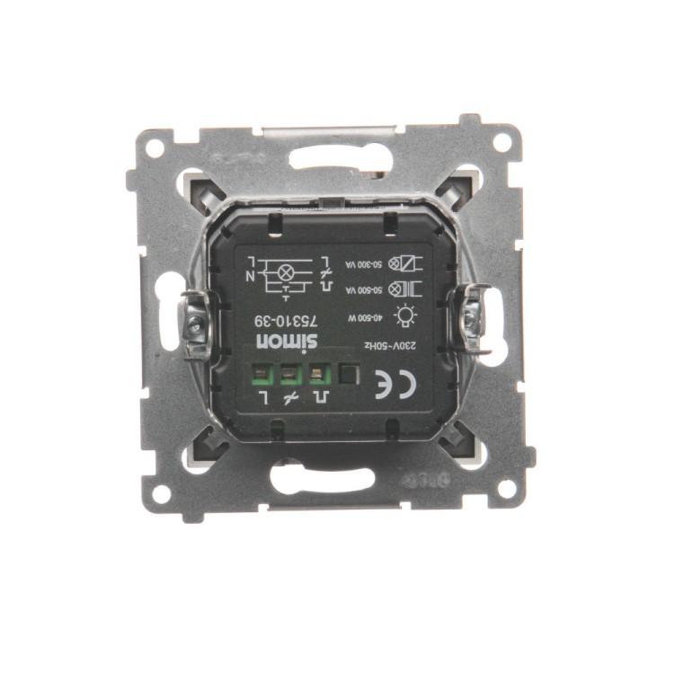 Ściemniacz dwuprzyciskowy Simon 54 D75310.01/46 Kontakt-Simon brąz mat, metalizowany