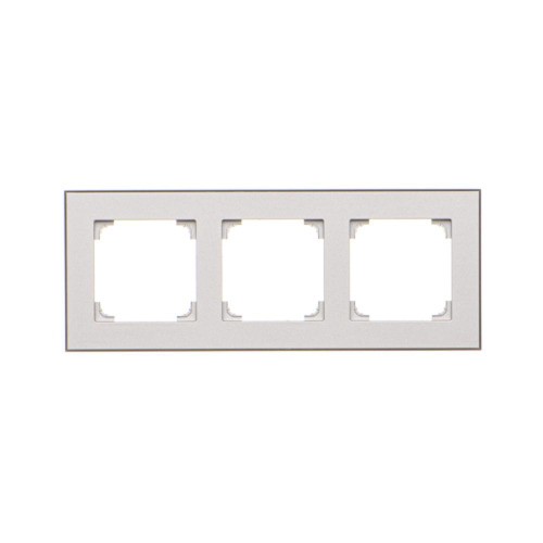 Ramka 3- krotna Simon 55 TRD3.149/143 Kontakt-Simon aluminium