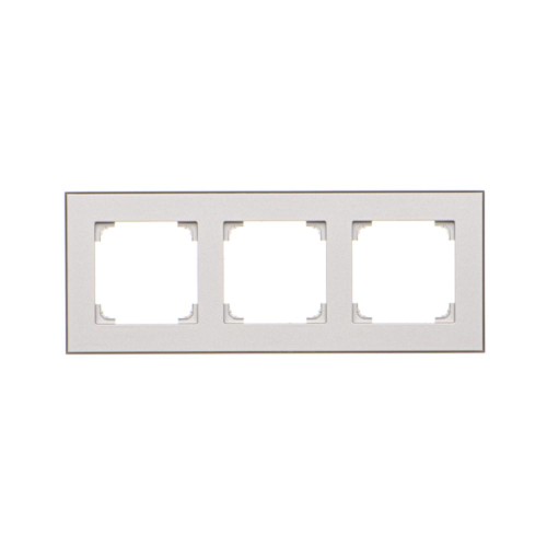 Ramka 3- krotna Simon 55 TRD3.149/143 Kontakt-Simon aluminium