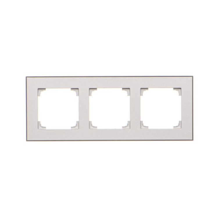 Ramka 3- krotna Simon 55 TRD3.149/143 Kontakt-Simon aluminium