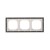 Ramka 3- krotna Simon 55 TRD3.149/143 Kontakt-Simon aluminium