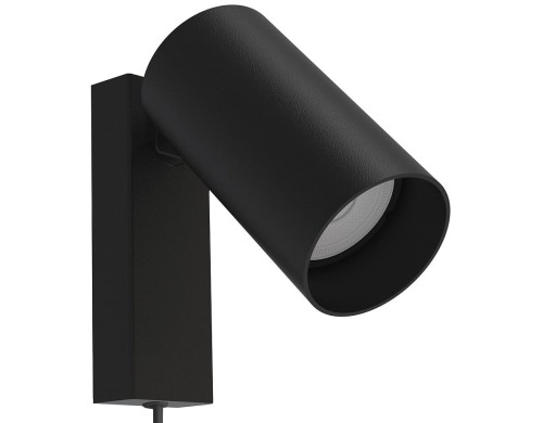 Lampa ścienna z przewodem Kinkiet Industrialny Loft MONO I BLACK 7786 NOWODVORSKI Lighting nowoczesna oprawa oświetleniowa punktowa lampa z wyłącznikiem czarny czarna metal pojedynczy Inspiracje Premium