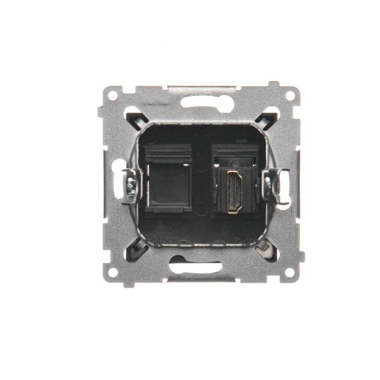 Gniazdo HDMI pojedyncze Simon 54 DGHDMI.01/49 Kontakt-Simon czarny mat
