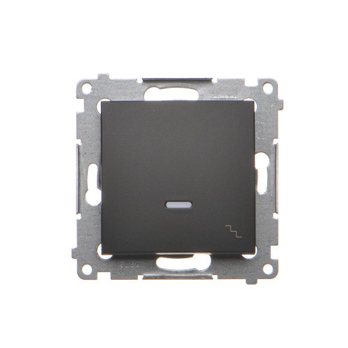 Łącznik schodowy z podświetleniem LED Simon 54 DW6L.01/49 Kontakt-Simon czarny mat