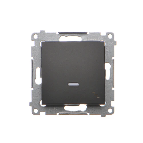 Łącznik schodowy z podświetleniem LED Simon 54 DW6L.01/49 Kontakt-Simon czarny mat